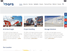 Tablet Screenshot of gfsforwarding.com